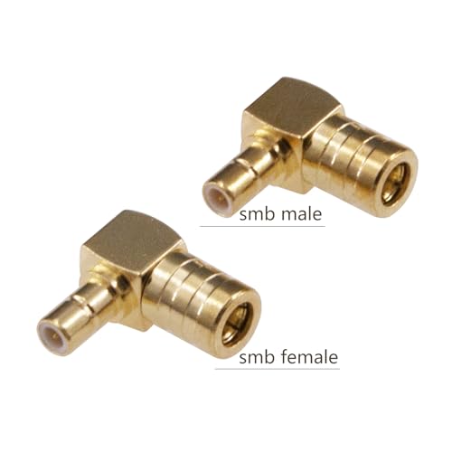3pcs SMB a SMB Adaptador Conector RF coaxial macho hembra miniatura 4