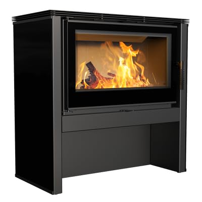 KRATKI Stufa a legna in acciaio JUNO 12 kW Ø150 A Ecodesign alta efficienza
