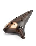 Joy of Wood Thrush 12 Hole Alto C Ceramic Ocarina Sweet Potato Shape in Exquisite Craft (Free Smokey