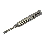 LMT Onsrud 64-012 Solid Carbide Downcut Spiral O Flute Cutting Tool, Inch, Uncoated (Bright) Finish, 21 Degree Helix, 1 Flute, 2.0000