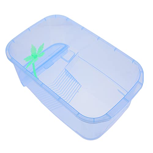 SUPVOX 1 Caja De Juego Tanque de Tortuga Caso de cría de Tortugas contenedor de Transporte de Pescado anfípodo terrario Reptiles terrarios para Reptiles Animal pecera Tanque de Reptiles