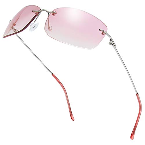 Image of The Fresh Minimalist Small Rectangular Sunglasses Clear Eyewear - Exquisite Packaging