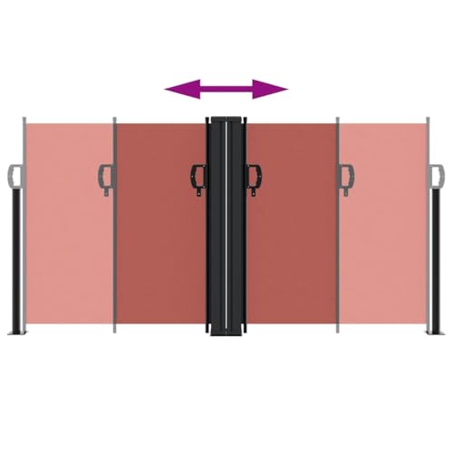 Store latéral extensible pour bloquer le vis-à-vis et le vent sur la terrasse