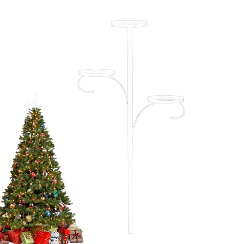 Triple cime de sapin de Noël | Porte-bougie élégant pour décoration d'intérieur pour table à manger, hôtel