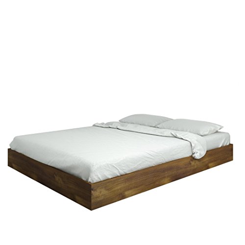 Nocce Queen Size Bed from Nexera, Truffle