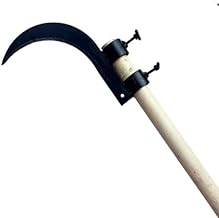 Hand Sickle Cutter with Sharp Curved Blade for Grass, Weeds, Harvesting, Gardening & Farming | Heavy Duty Grass Sickle Cutter Head | Durable Manual Garden Tool for Lawn & Crop Cutting