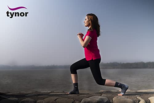 Tynor Anklet Comfeel, Grey, Medium, 1 Pair