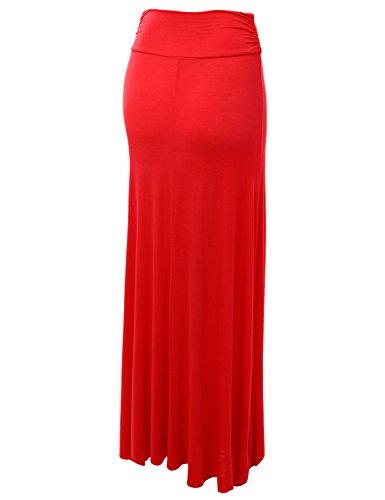 Lock and Love Women's Stylish Comfy Floor Length Flar Long Maxi Skirt2