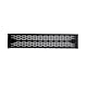 Infitronic - INSIRBL112STL – 19 Zoll Entlüftungsblende Rackblende Blindplatte U-Rackblende Blindabdeckung 2 HE Stahl (Werkzeuglose Montage)