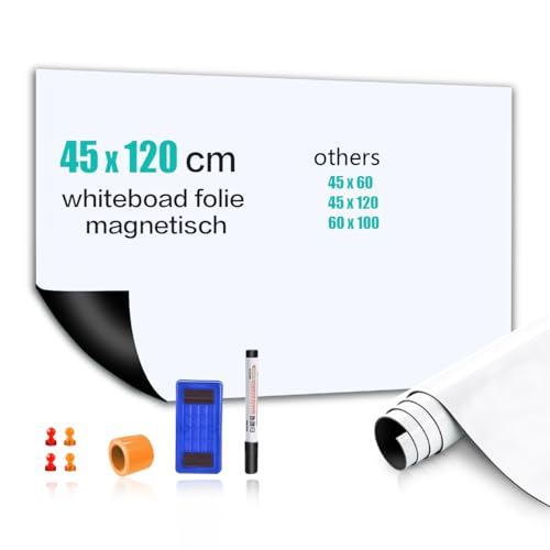 Pellicola Magnetica Per Lavagna Bianca - Autoadesiva 20x30cm, 3 Pezzi Per Casa E Ufficio