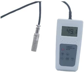 Temperature And Humidity Meter Gas Moisture Meter Measuring Instrument with Humidity Range 10 To 95RH% Peak Hold Function Backlight LCD Display