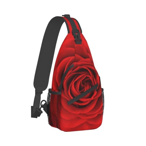 Rose Flower Crossbody Bag Rose Shoulder Bag Backpack Flower Sling Bag Chest Casual Daypack Womens Bag2