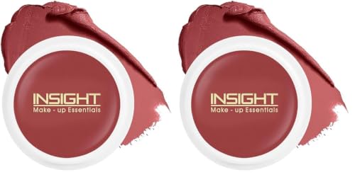 Image of INSIGHT Blusher | Blendable Formula | Natural Dewy Finish | Creamy Matte Texture | Multiuse | Highly Pigmented |Infused With Vitamin E| Caramel Eclair-3.5g (Pack of 2)