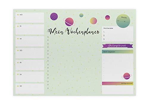 Friendly Fox Planeten Wochenplaner A3 Block