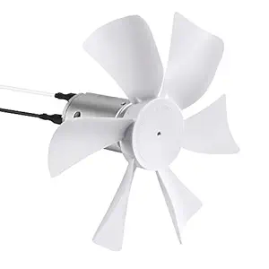 SnowyFox RV Vent Fan Blade Replacement with D-Shaft RV Vent Motor Camper Exhaust Fan Motor RV Bathroom Fan Camper RV Roof Vent Fan Motor