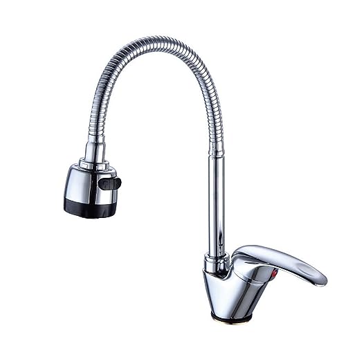 Robinet de cuisine mitigeur eau chaude froide robinet eau monotrou zinc