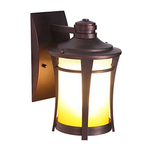 Lampe murale extérieure alu rouge luminaire porche jardin rétro 17x27 RAGGZZ