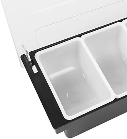 Multi-Grid Spice Storage Box with Lid - 6 Compartment Kitchen Seasoning Organizer for Salt, Pepper, and Spices - Ideal Food Storage Solution for Countertop