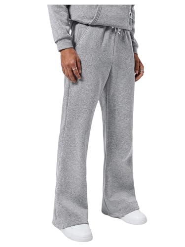 RoseSeek Calça de moletom masculina de perna reta com cintura elástica e folgada, calça de corrida a