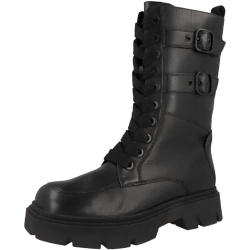 Caprice Leder Schnürstiefelette mit Absatz Schwarz 25270 – Ansicht 4