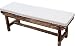 VisLarsc Coussin de banc de jardin imperméable - 100 cm, 2/3 places - 120 cm, 150 cm - Pour mobilier de terrasse, chaise balancelle, intérieur ou extérieur (blanc, 100 x 45 x 5 cm)