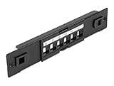 Delock 10″ Keystone Patchpanel 6 Port werkzeugfrei