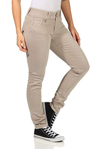 Buena-Vista-Jeans-Hosen-Damen-tummyless-Stretch-Twill-Damen-Taupe-beige
