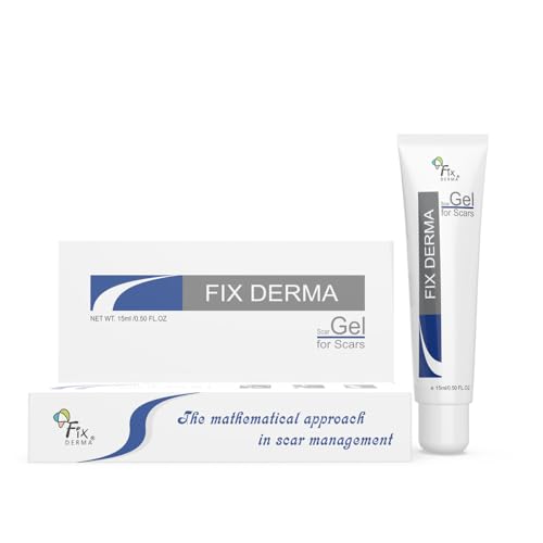 Fixderma Scar gel, Reduces Acne Scars, Surgery Scars, Injury Scars, Burn Scars, Keloid Scars, Scar Diminishing Gel, Scars due to Stretch marks, Suitable for all skin types- 15g