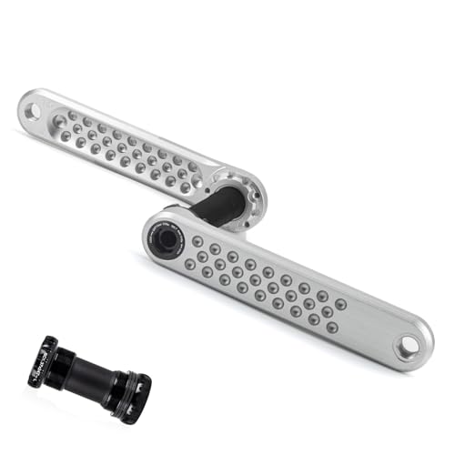 TOWARDSNAN Bielas de repuesto para bicicleta de montaña, carretera, aleación de aluminio, 170 mm, juego de bielas