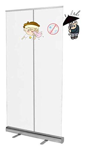 AINH Anti-Epidemie-Roll-Up-Bannière Roll up Bannière Portable Plexiglass Barrière Transparent PVC PVC Speeeze Speaker Screen Speaker Guard Cover