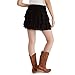 AEROPOSTALE Women's Tiered Mini Skort, Dark Black, XX-Large