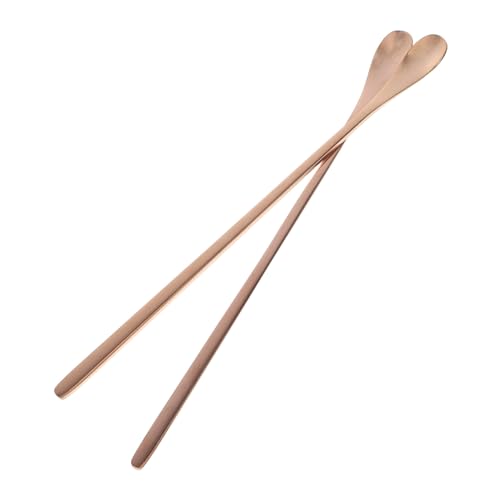 Alasum 爬虫類用給餌スプーン 爬虫類用フードスクープ ペットフードスクープ ステンレス製 耐久性ある19cmサイズ 屋内外給餌用 トカゲや小動物向け 2個セット