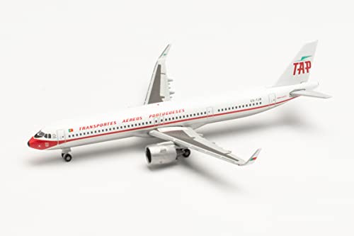 Herpa Miniaturmodelle Tap Air Portugal Airbus A321neo-Retro Anniversary Colors – CS-TJR, 535373, Multicolor