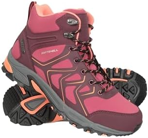 Mountain Warehouse Shadow Waterproof Womens Softshell Boots Berry Womens Shoe Size 7 US | Image 3