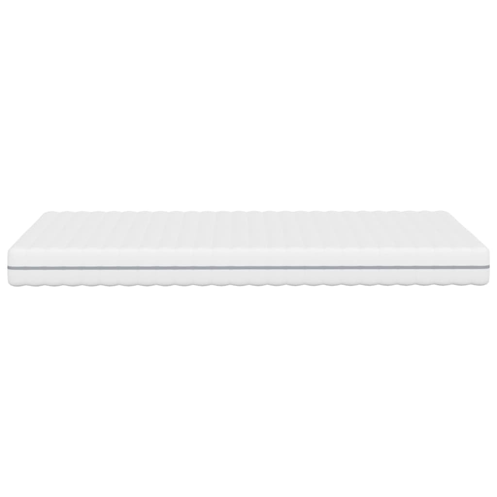 Materac piankowy, średnio miękki, 100 x 200 cm, oddychający, ergonomiczny, dwustronny, nadający się do prania, poszewka na kołdrę, wysokość 16 cm, do sypialni, łóżka dla gości, stelaża i
