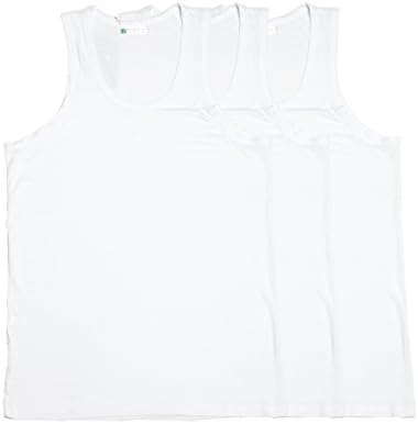 worboo Men's Ultra Soft 3-Pack 95% Bamboo Viscose Undershirts Tank Top