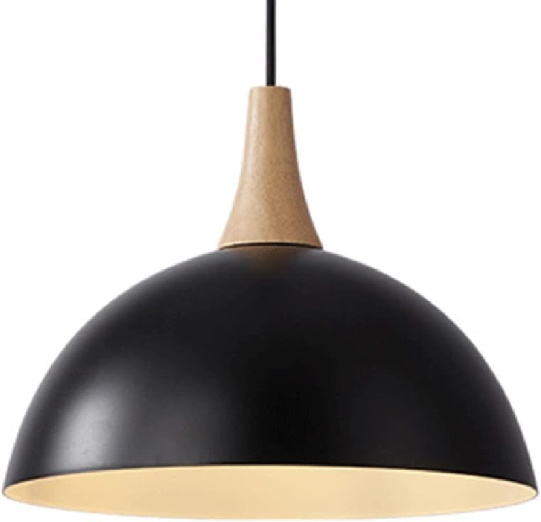 Lustre semi-circulaire en fer noir scandinave QTHWB pour salon