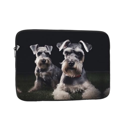 Funda para portátil 15 pulgadas con diseño de perro Schnauzer miniatura 1