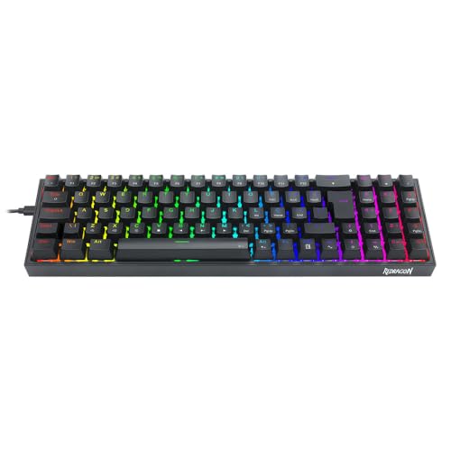 TECLADO MECANICO GAMER POLLUX RGB SWITCH BROWN REDRAGON K628-RGB-B PRETO