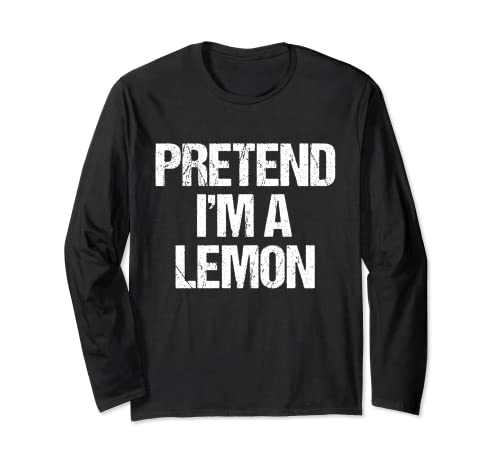 Disfraz divertido de «Pretender que soy un limón» Manga Larga