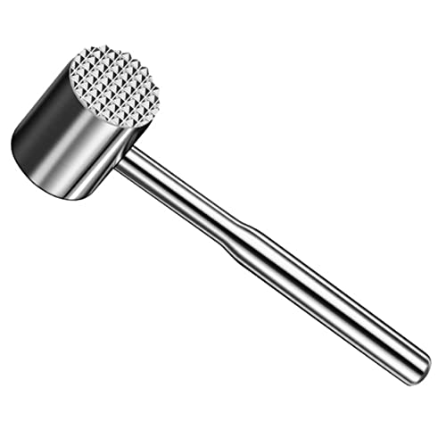 GRIRIW Professional Meat Mallet Tenderizer Tool with Hanging Versatile Kitchen Accessory for Beef Chicken and Pork for Tenderizing and Crushing Nuts and Ice