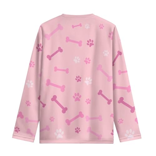 Image of Long Sleeve Shirts for Girls Casual Crewneck Tops Fall Winter Outfits for 3-16 Years Old