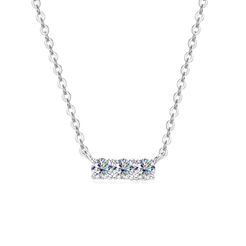 Collier moissanite femme coupe ronde en argent : le bijou idéal du quotidien aux fêtes de mariage