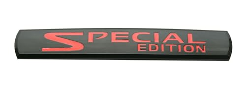 Image of 2Pcs Special Edition Car Emblems 3D Badge Truck Sticker Decal Fit for Universal Car Truck SUV (Black Red)