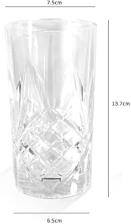 350ml Highball Glasses Set of 6|Crystal Drinking Tumblers