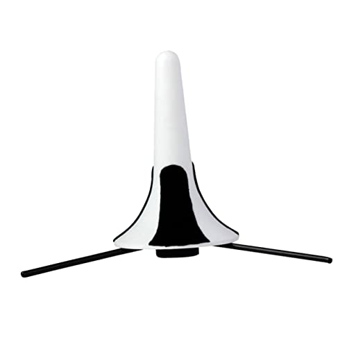 VANZACK Support de Trompette Pliable Petit Format avec Pieds Métalliques Amovibles Blanc, Porte-trompette Portable pour Instruments à Vent, Accessoire...