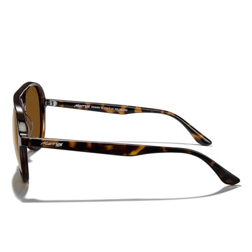 MERRY'S Classic Polarized Aviator Sunglasses For Womens Mens Retro Double Bridge Aviators S83763