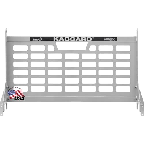 Image of Buyers Products 5404927 Kabgard Headache Rack W /Mounting Kit for Dual-Wheel Service Body Trucks, 49 Inch, White Gloss Finish, Service Body Headache Rack Kit