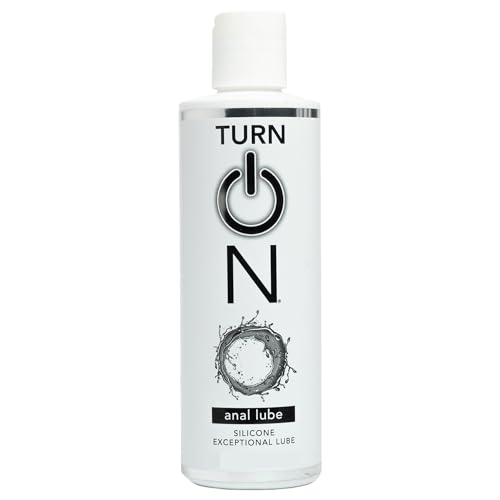 Turn On Silicone-Based Anal Personal Lubricant | Long-Lasting Glide for Backdoor Comfort Condom Safe Lube for Men Women & Couples 12 fl oz