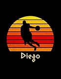 Diego Name Gift Personalized Basketball Lined Notebook, Journal for Sport Lovers: College, Notebook Journal, Stylish Paperback, 8.5 x 11 inch, Pocket, 21.59 x 27.94 cm, A4, Pretty, 110 Pages, Management